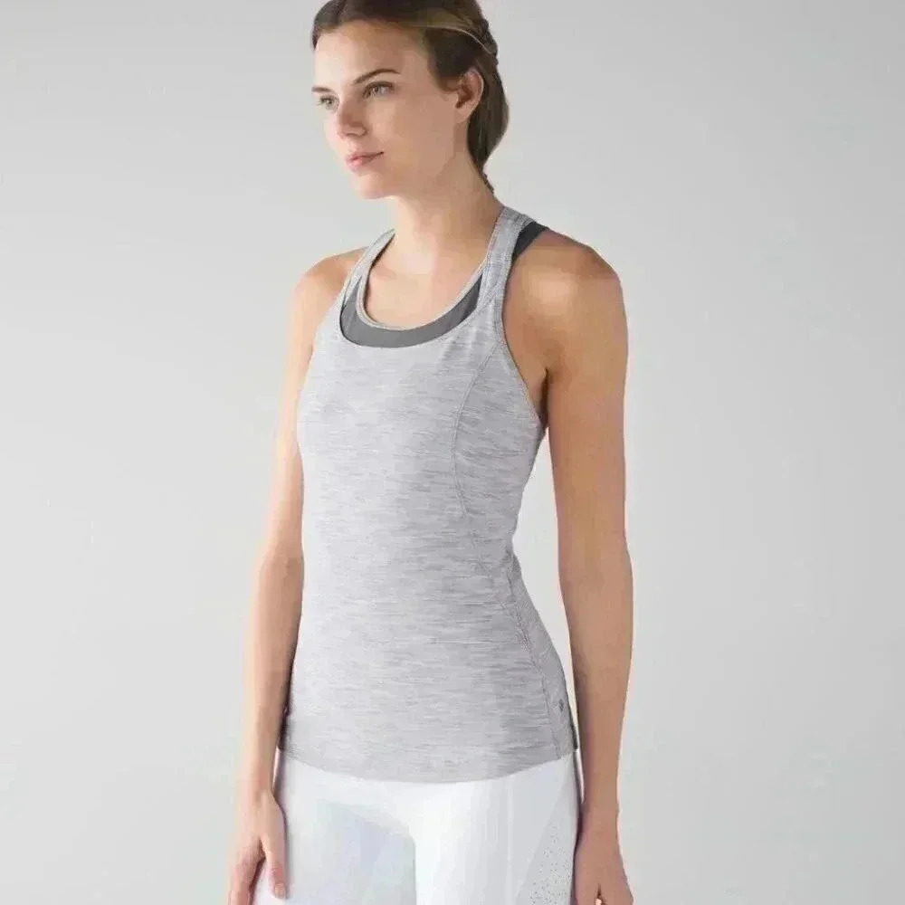 Lululemon Compassion yoga athletic cotton casual crossback stretchy tank top  4